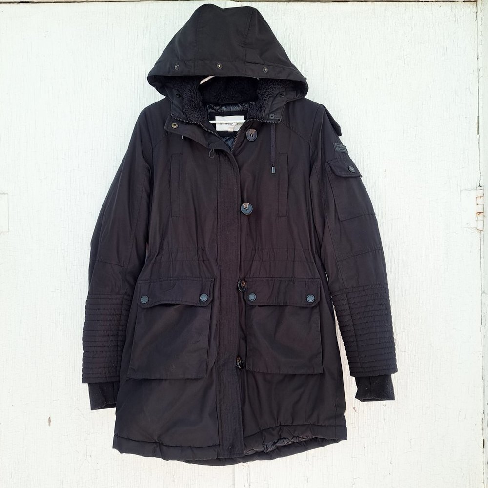 BCBGeneration Black Parka Winter Coat‎ Anorak Medium